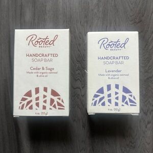 Rooted Beauty Handcrafted Soap Bars - Cedar & Sage, Lavender